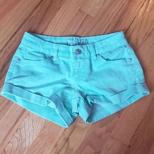 Delia's Olivia Mint Shorts